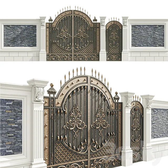 Fence with gate Free Download