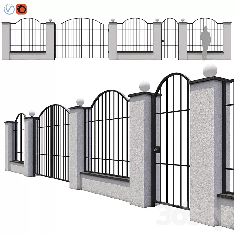 Fence_03 3D Model