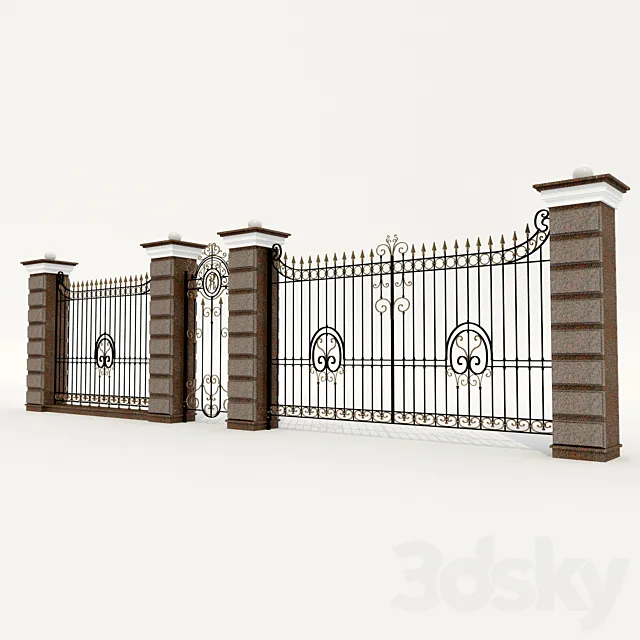Fencing 3D Model