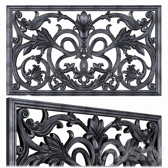 Fencing grille screen 3D Model