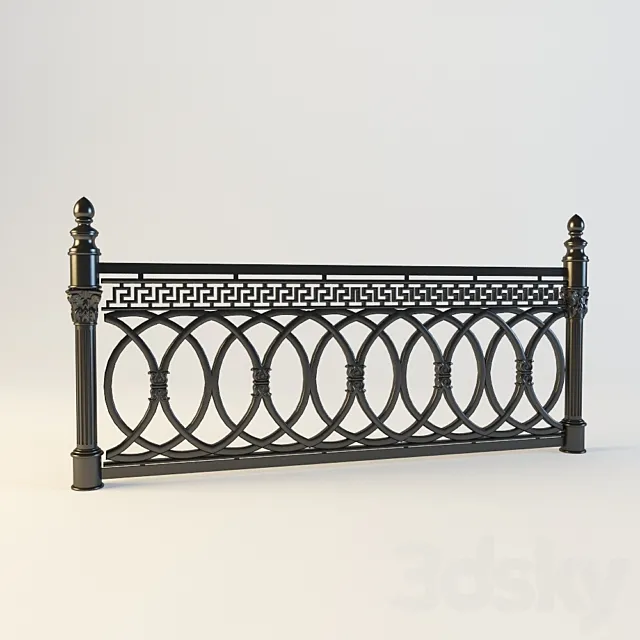 Fencing street 3D Model