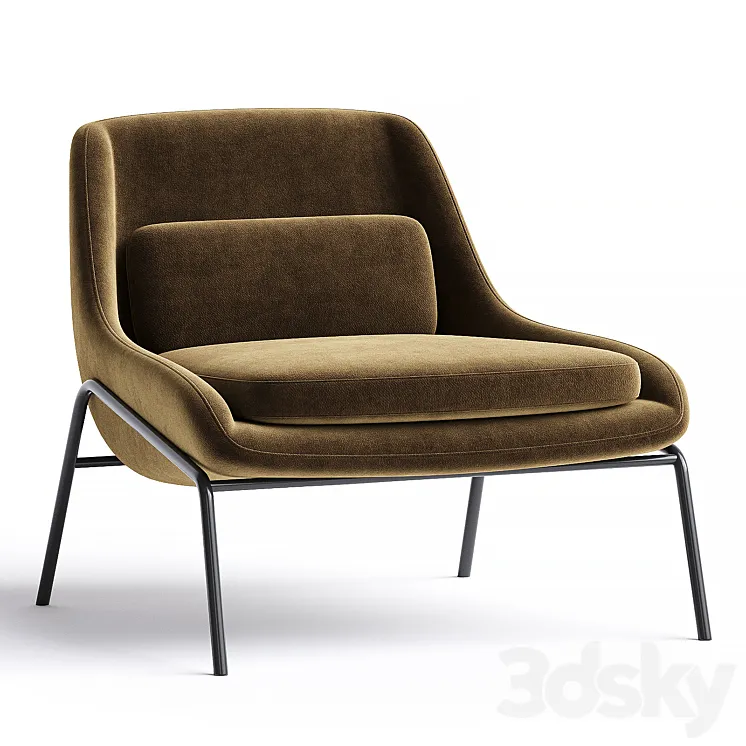 FENCY | Small armchair By Nube Italia 3D Model Free