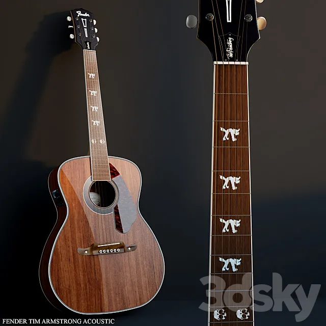 FENDER TIM ARMSTRONG ACOUSTIC 3D Model