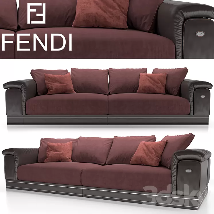 Fendi Andrew Sofa 3D Model