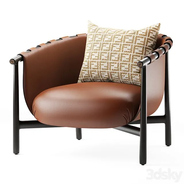 Fendi armchair Cleo 3D Model
