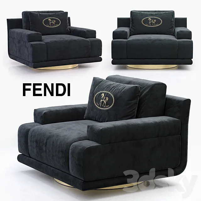 Fendi Artu armchair 3D Model