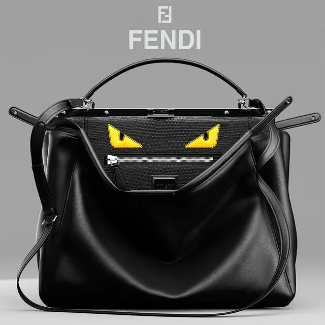 Fendi bag peekaboo 3D Model