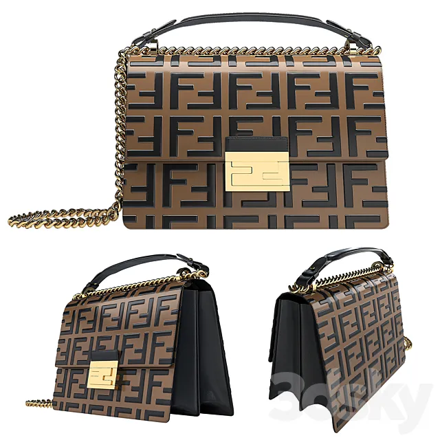 Fendi bags KAN U 3DModel