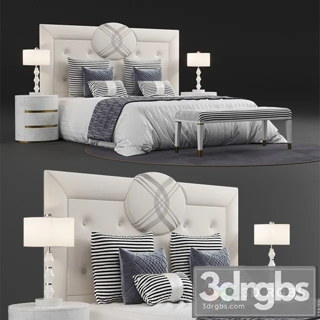 Fendi Cameo Bed 3D Model Free