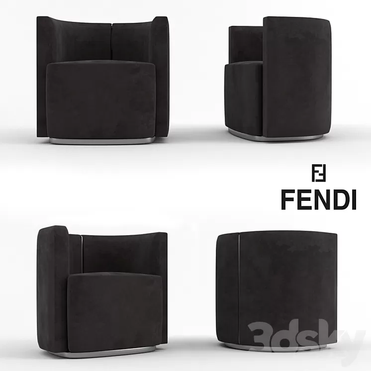 Fendi Camilla Armchair 3D Model