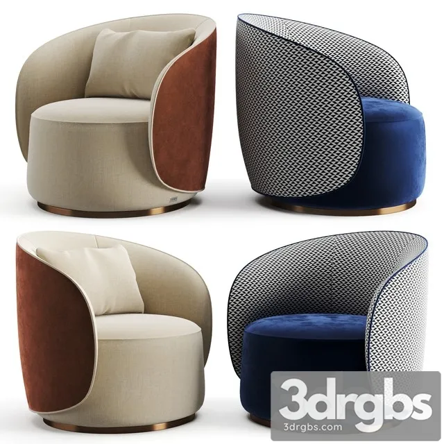 Fendi Casa Anabelle Armchair 3D Model Free