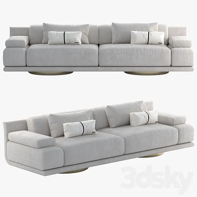 Fendi Casa Artu sofa 3D Model
