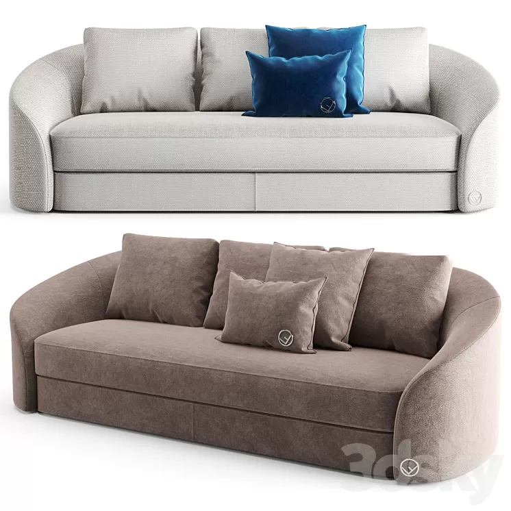 Fendi Casa Bradley Sofa 3D Model