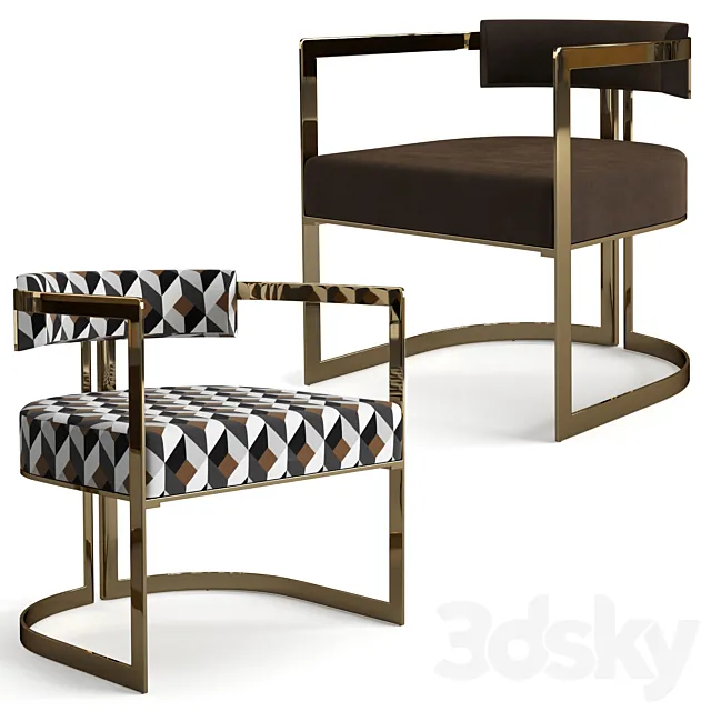 Fendi Casa brigitte armchair 3DModel