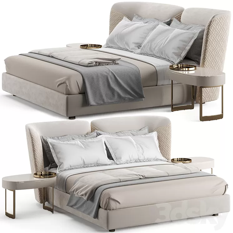 Fendi Casa Ceasar Bed 3D Model