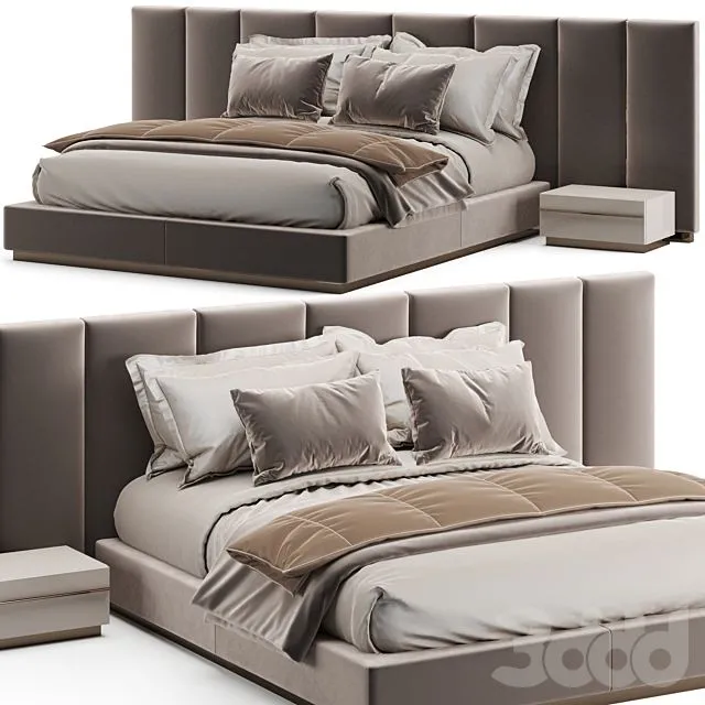 Fendi Casa Delano Bed 3D Model