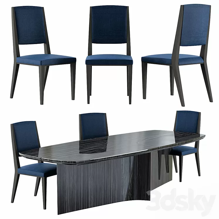 Fendi Casa Dining Table 3D Model