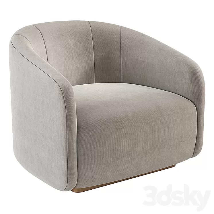 Fendi Casa Fanny Armchair 3D Model