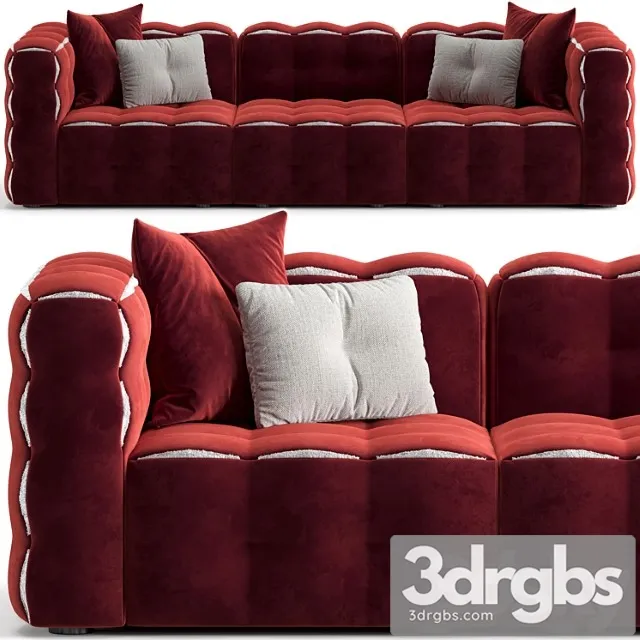 Fendi Casa Fun Sofa 3D Model Free