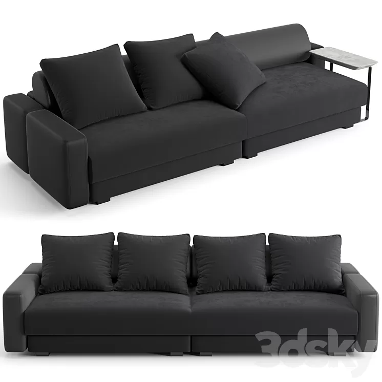 Fendi Casa Halston sofa 300 cm 3D Model