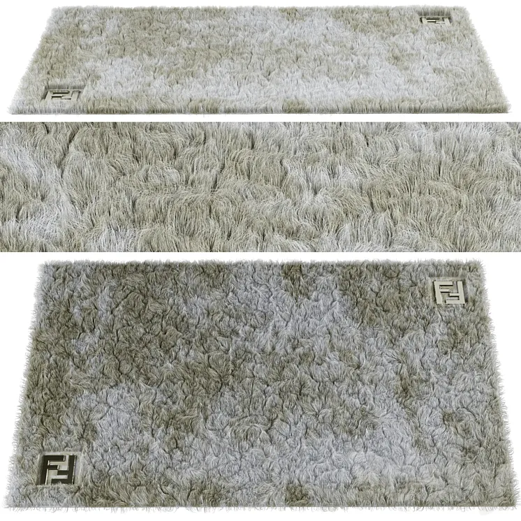 FENDI CASA INDIA COLLECTION RUG 3D Model Free