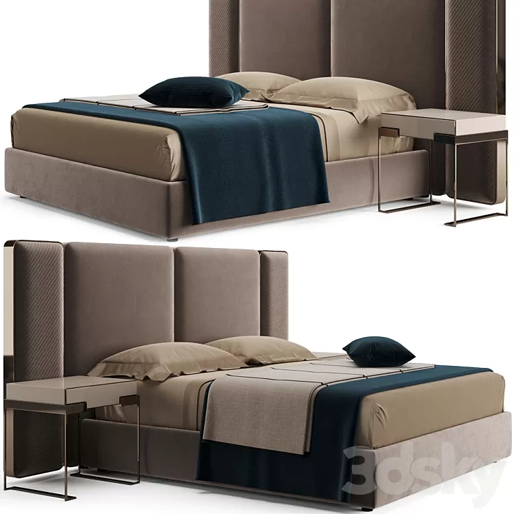 Fendi Casa Kelly Bed 3D Model