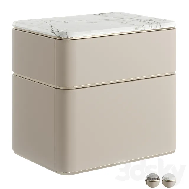 Fendi Casa Lambert 2021 Calacatta Warm Gold and Portoro Palladium 3DModel