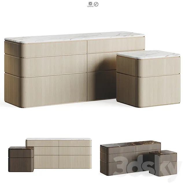 Fendi Casa LAMBERT Living Collection 3D Model