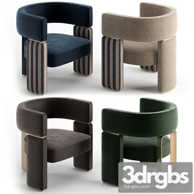 Fendi casa margaret small armchair 3D Model Free