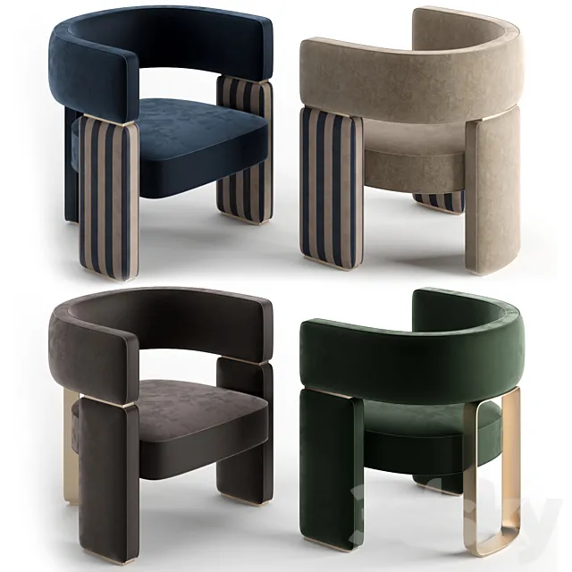 Fendi Casa Margaret Small Armchair 3DModel