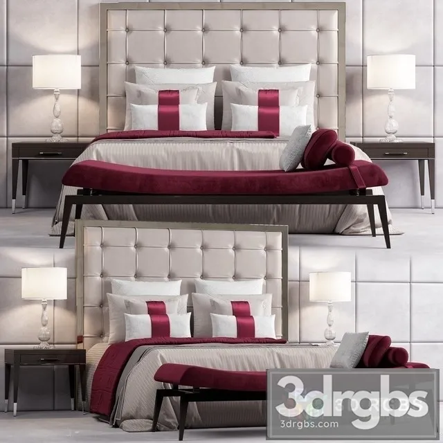 Fendi Casa Savile Bed 3D Model Free