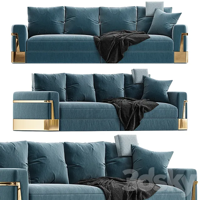 Fendi casa sofa ray 3D Model