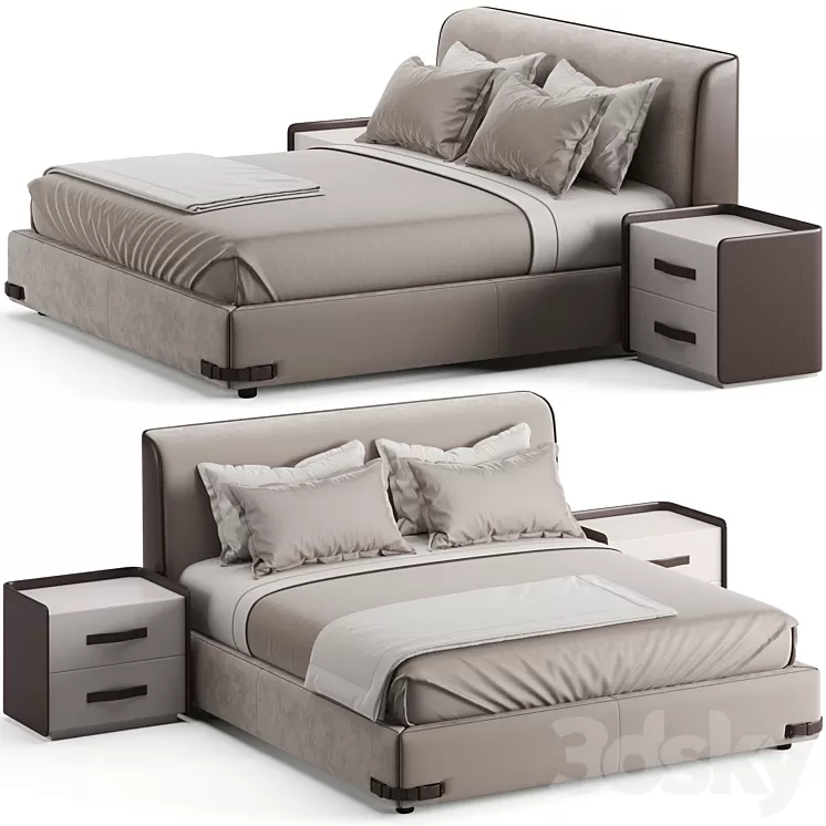Fendi Casa Soho Bed 3D Model Free
