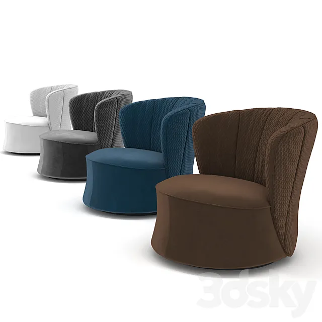 Fendi Casa Tait Armchair 3D Model