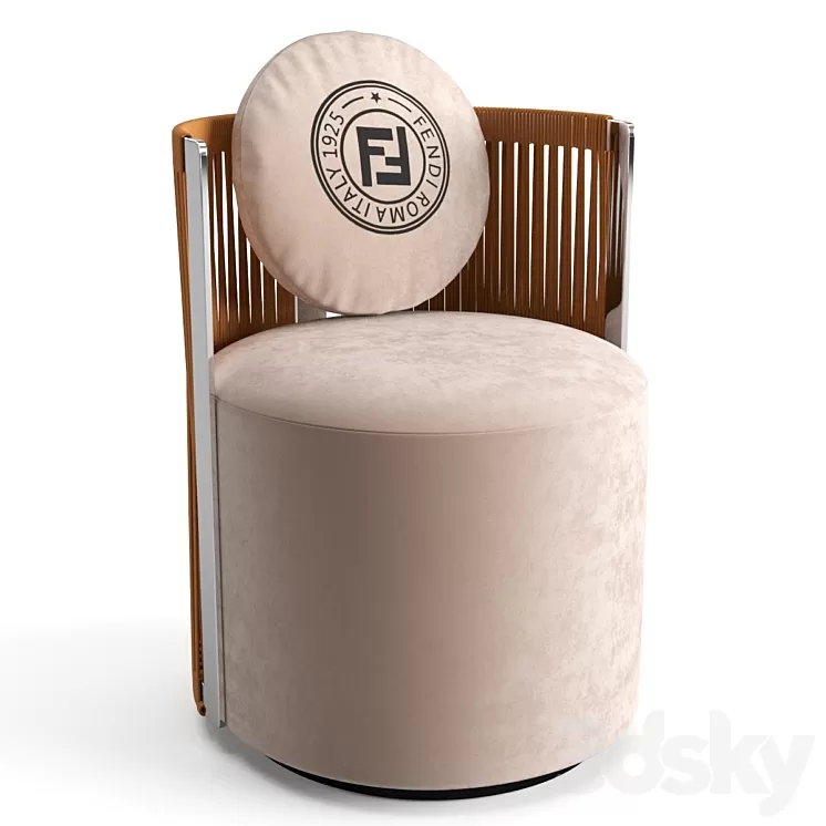 Fendi Casa Thea armchair 3D Model