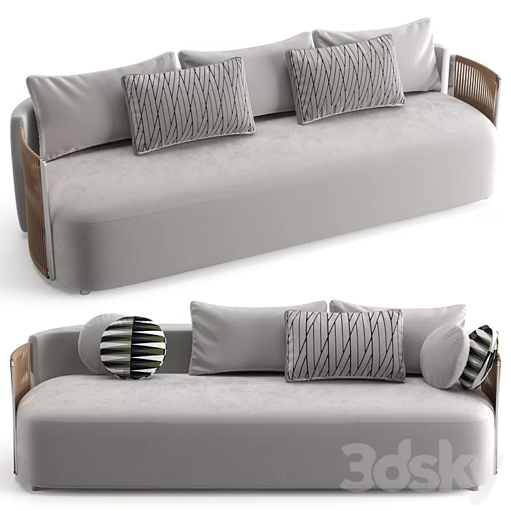 Fendi Casa Thea sofa 3D Model Free