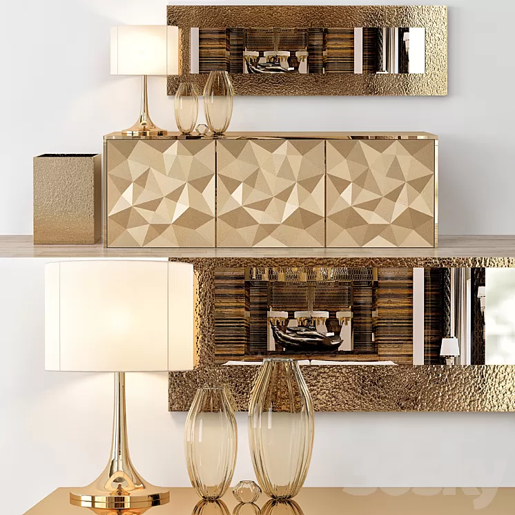 Fendi Console Table Home Collections 3D Model