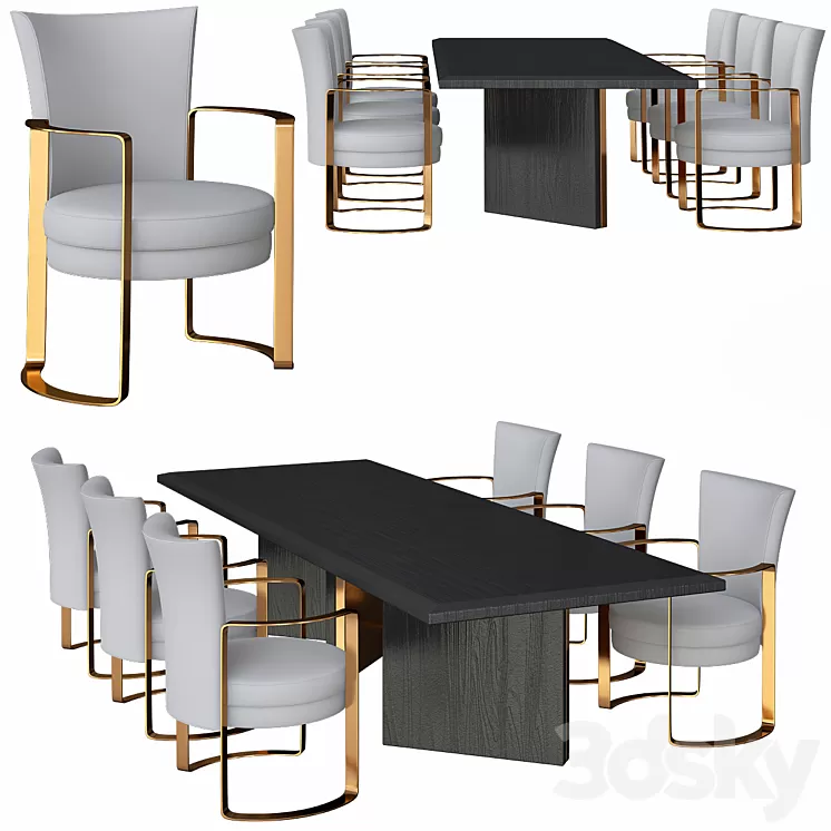 Fendi Dining Table 3D Model