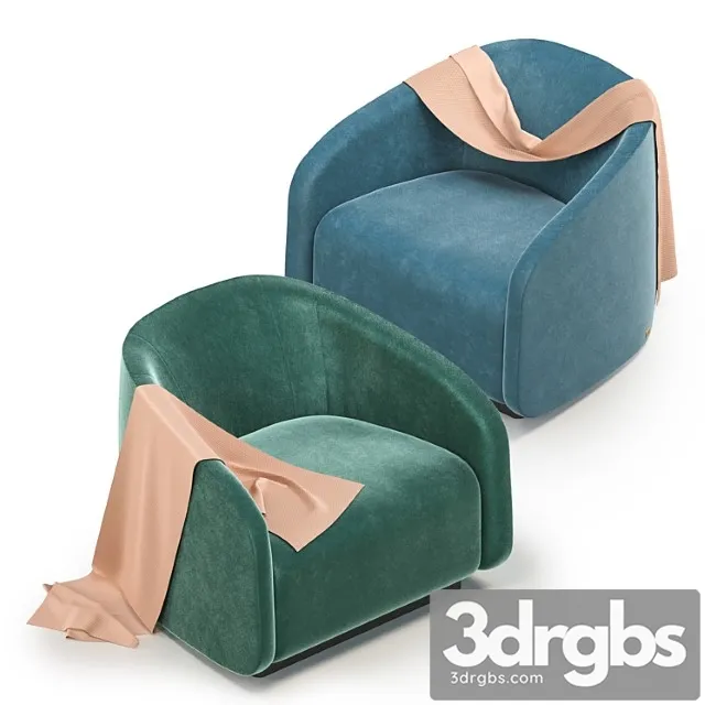 Fendi fanny armchair 3D Model Free