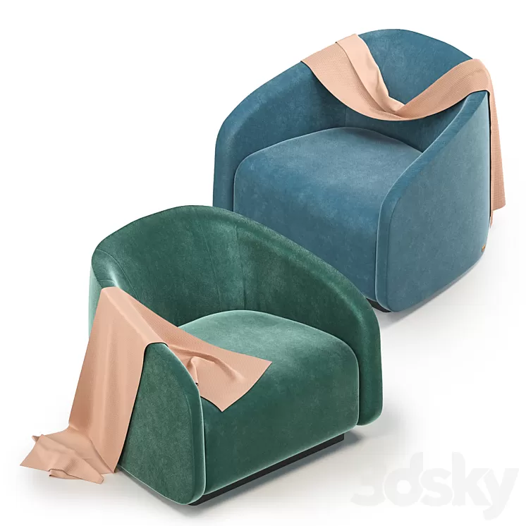 Fendi Fanny Armchair 3D Model