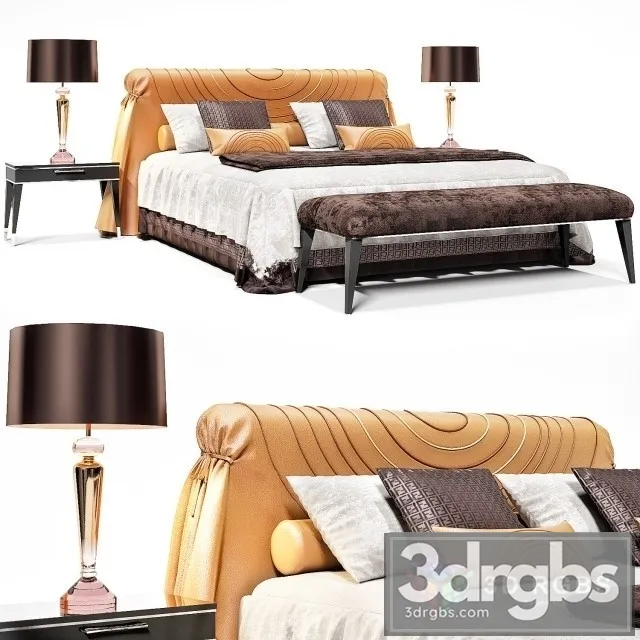 Fendi Masai Mara Bed 3D Model Free