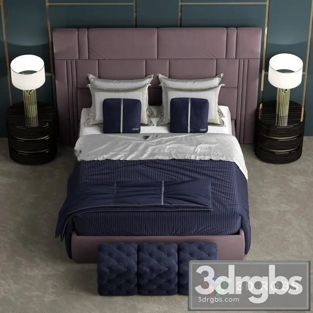 Fendi Nabucco Bed 3D Model Download