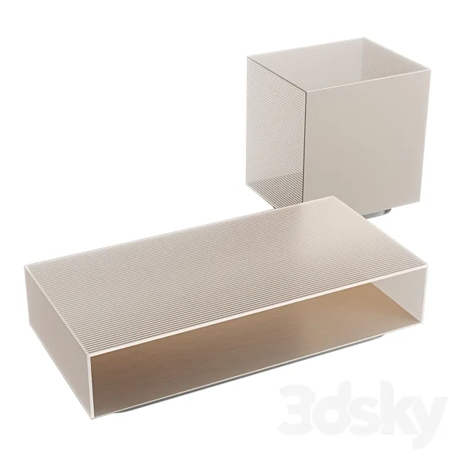 FENDI PRISME CRYSTAL TRANSPARENT WHITE GLASS CF93 3DModel