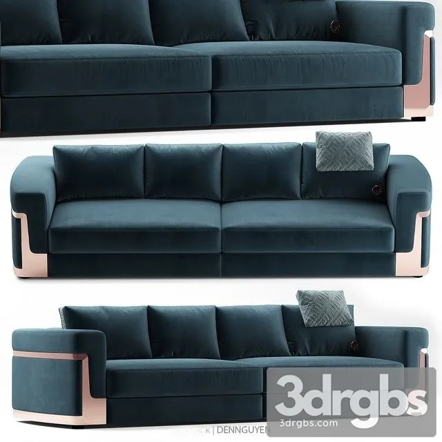Fendi Ray Sofa 3D Model Free