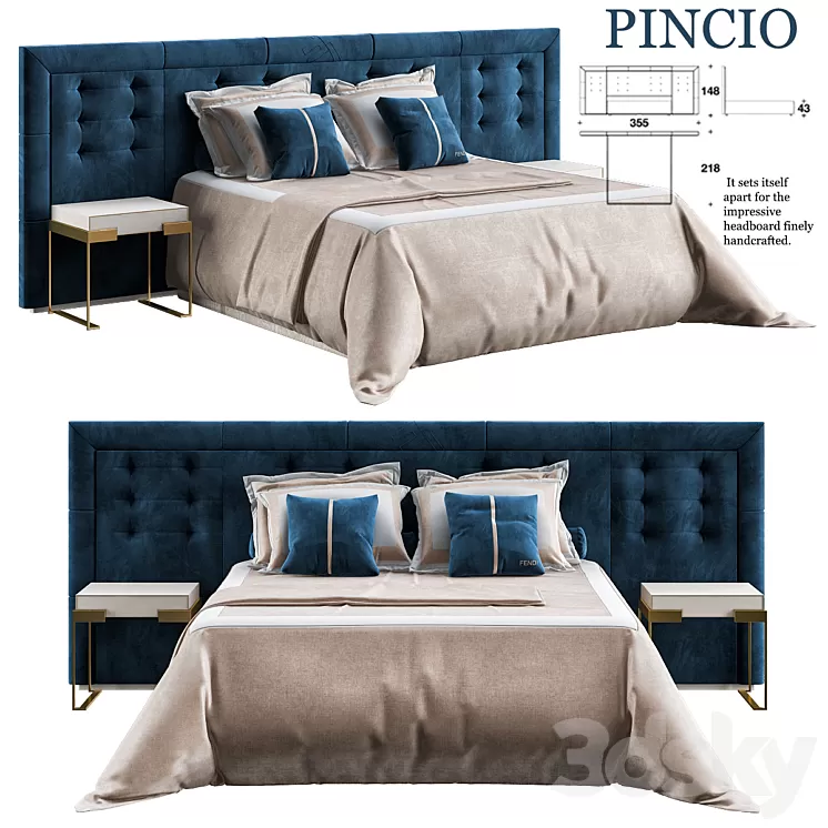 fendi_bed 3D Model