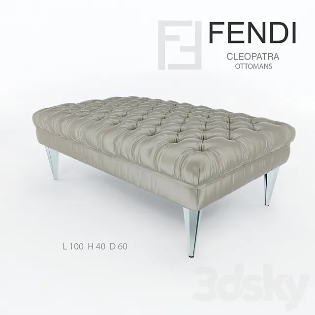 Fendi_Cleopatra_Ottomans 3DModel