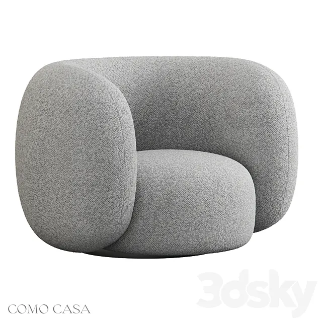 Fenis armchair Como Casa 3D Model
