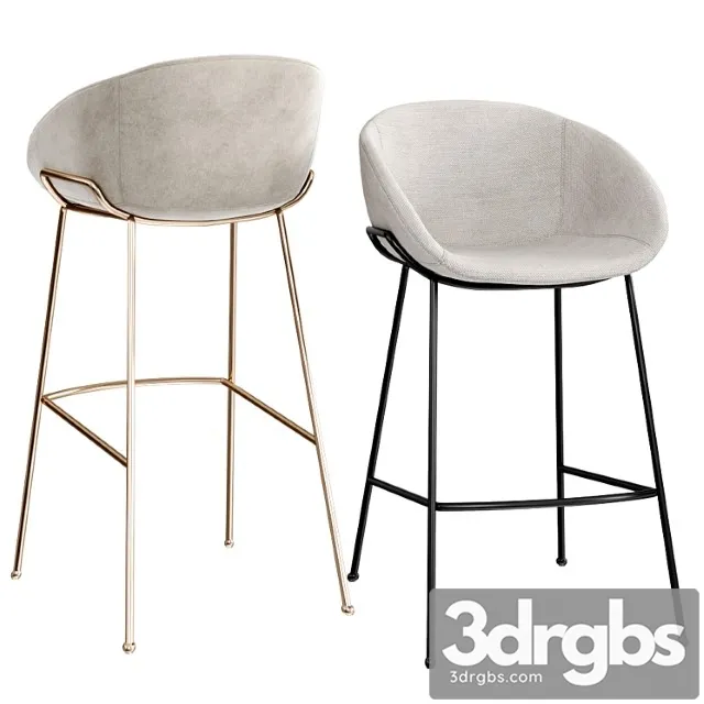 Fenwick Counter and Bar Stool 3D Model Free