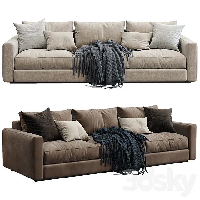 Ferlea Sofa Simple (2 color version) 3D Model