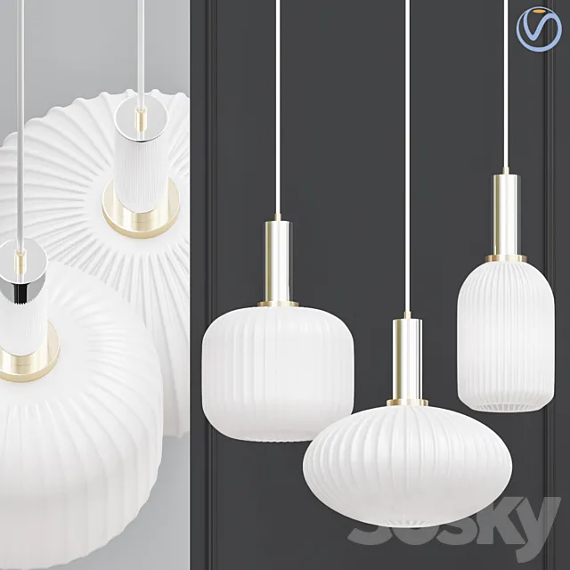 Ferm Living chinese lantern White 3D Model